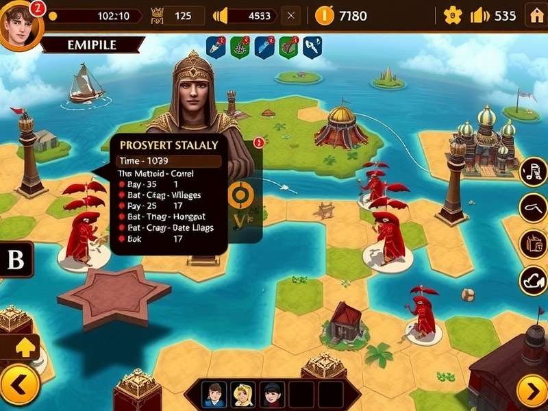 Pala Royale Odyssey gameplay screenshot showing empire building